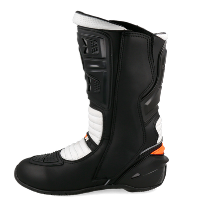 BOTA MUJER TOURING BLANCO - NARANJA NEON