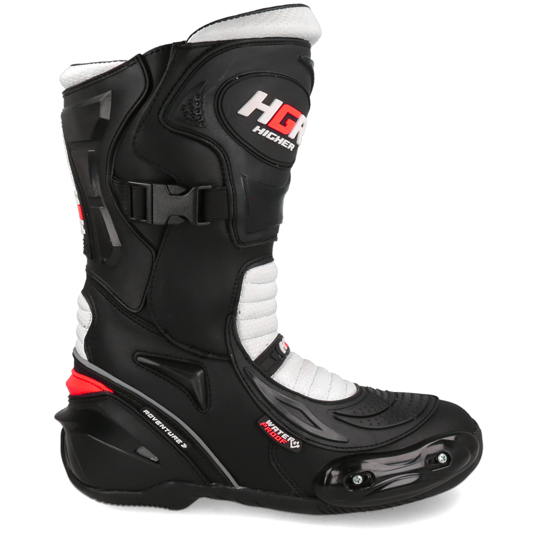 BOTA HOMBRE TOURING BLANCO - ROJO