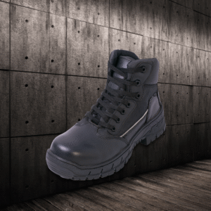 Bota Ingeniero Lona negra de seguridad para trabajo industrial