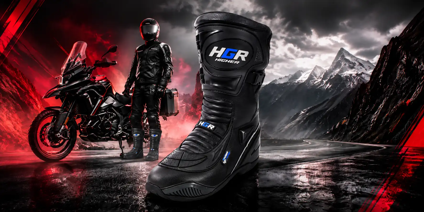 Botas Higher para viajes y carretera en moto