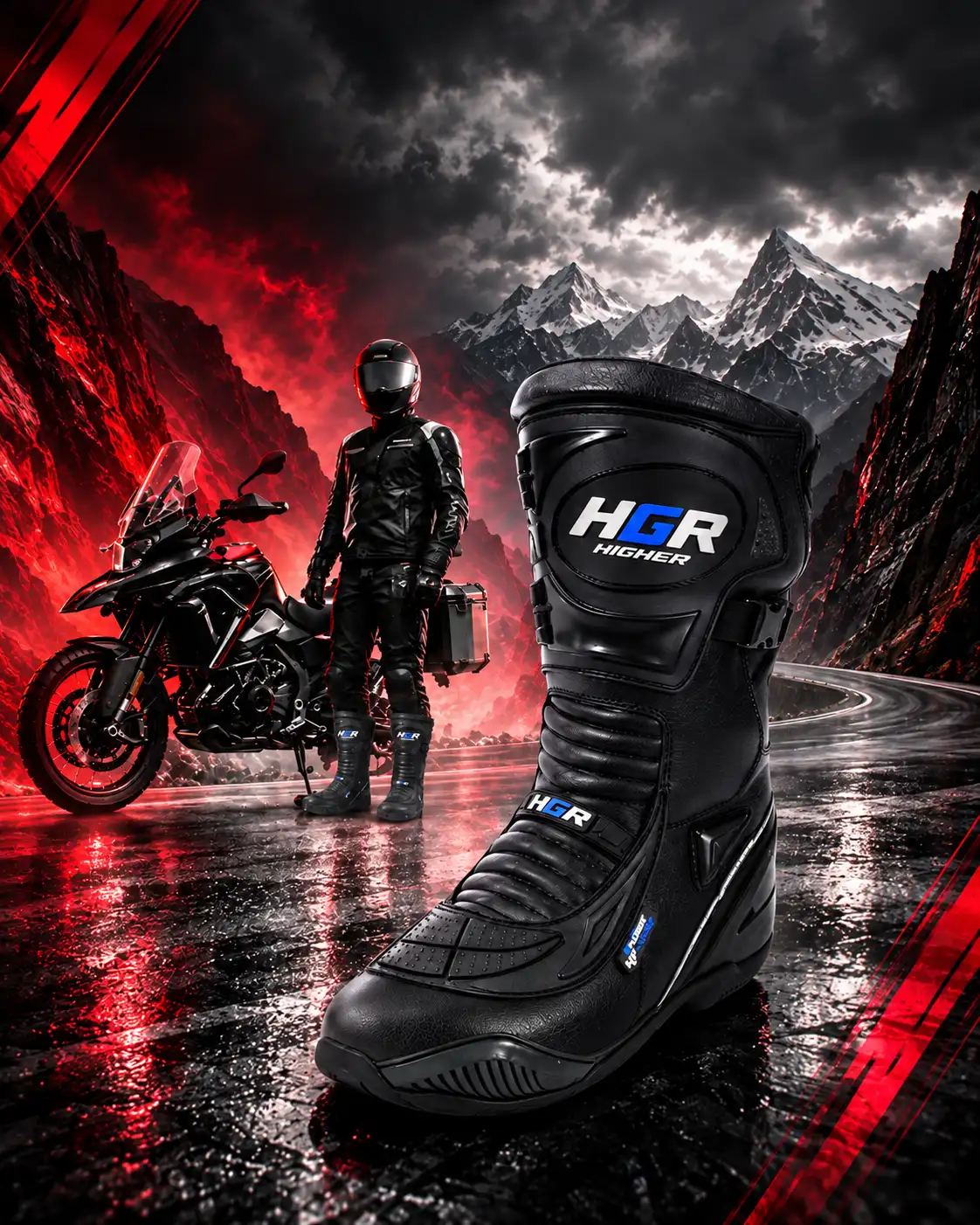 Botas Higher para viajes y carretera en moto