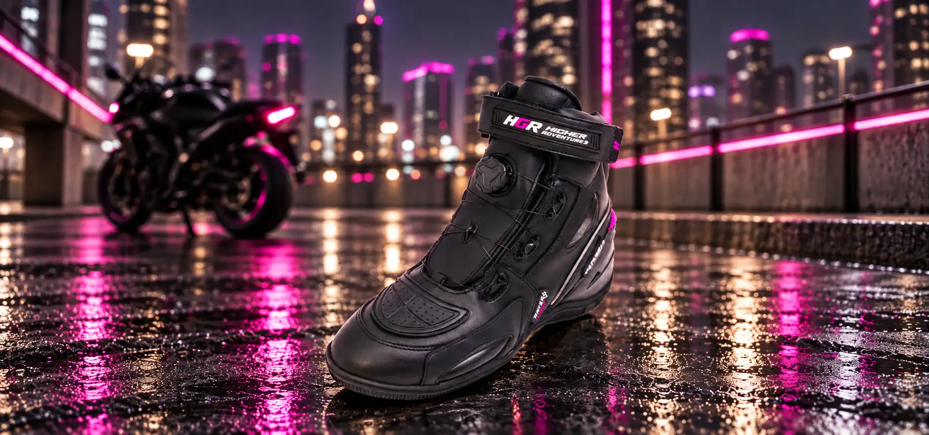 Botas HGR para mujer motociclista
